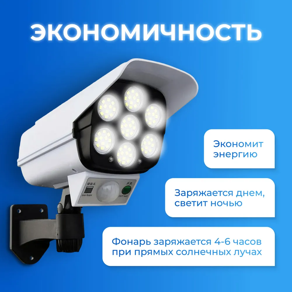 Уличный светильник с муляжом камеры